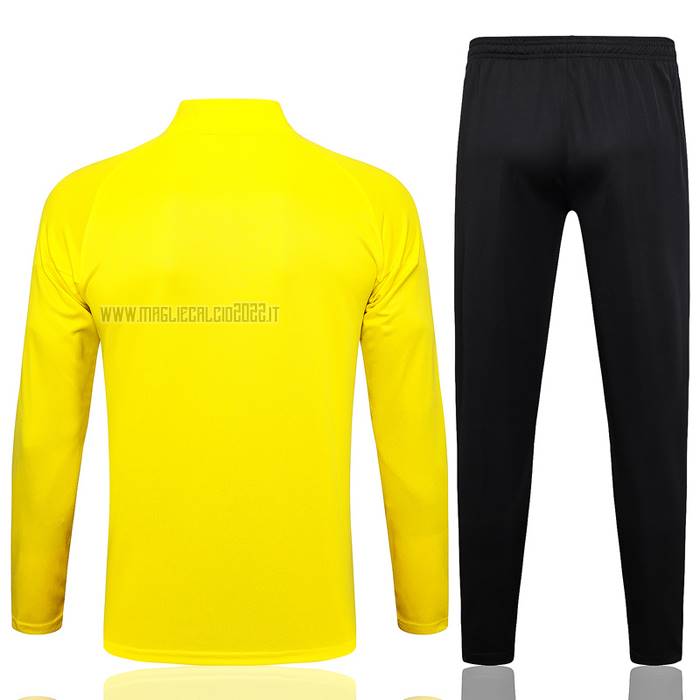 Tuta da Track de Felpa del Borussia Dortmund 2023-2024 Giallo
